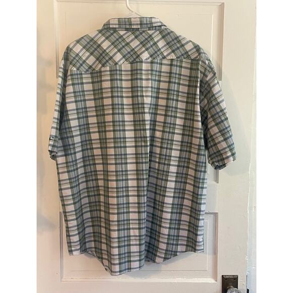 O'Neill‎ Men's XL Short Sleeve Button Front Plaid Cotton Shirt - Picture 3 of 4
